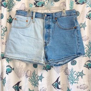 Levi’s Two-Tone Jean Shorts